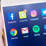 social media op telefoon